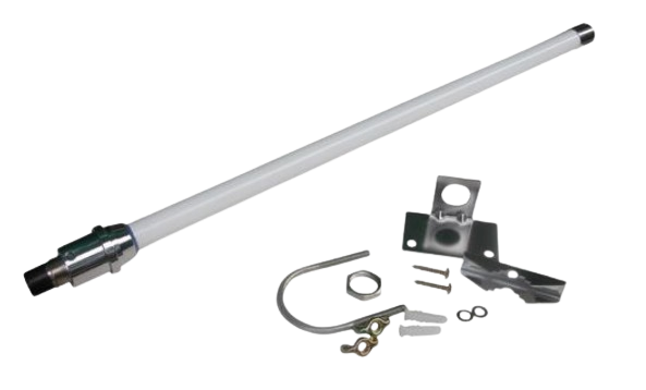 Netmore Passerelle LoRaWAN 4G Outdoor 8 canaux avec accessoires, antenne LoRa 3dBi 